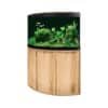 Fluval Komplett Eck-Aquarium mit Unterschrank Venezia 190 Kernbuche
