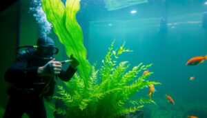 grünes wasser im aquarium was tun