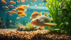 was fressen welse im aquarium